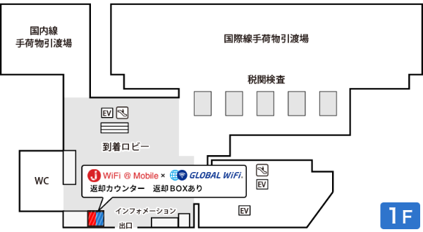 成田空港　Wi-Fi　受け取り　グローバルWi-Fi　