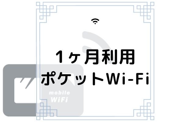 1ヶ月だけ使えるポケットwi Fiまとめ レンタルがおすすめ コムナビ