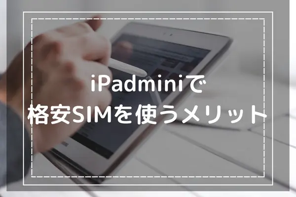 iPad miniでおすすめの格安SIM12社を比較解説 -絶対に後悔しない永久