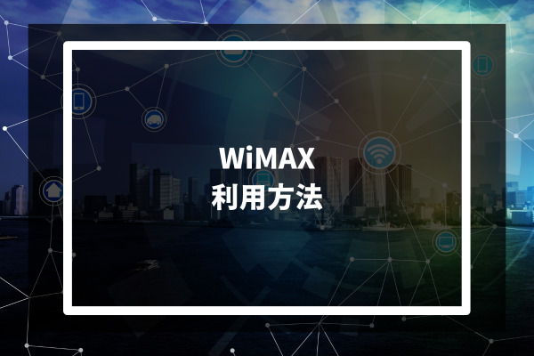 WiMAX 利用方法