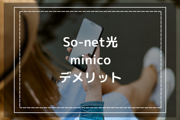 So-net光minicoのデメリットを調べる女性