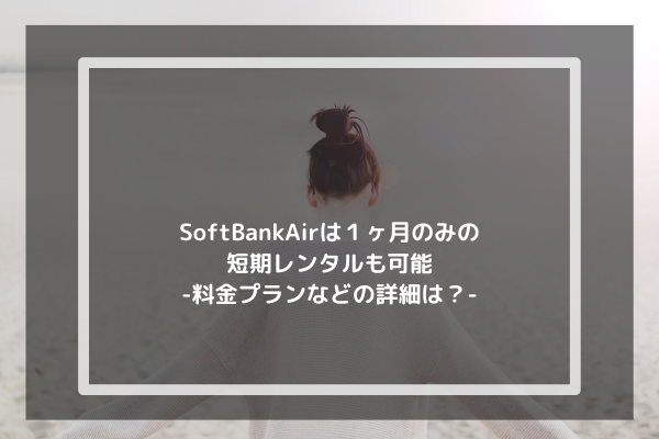 まとめ：SoftBank Airは1ヶ月からのお試しレンタルも可能
